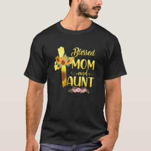 Blessed wordt moeder en tante Sunflower moeder gen T-shirt
