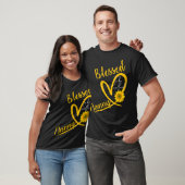 Blessed wordt Nanny Heart Sunflower Moeder genoemd T-shirt (Unisex)