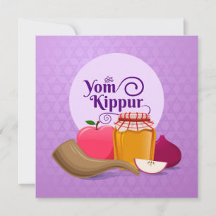 Blessed Yom Kippur Flat Kaart