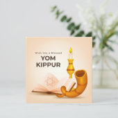 Blessed Yom Kippur Flat Kaart (Staand voorkant)