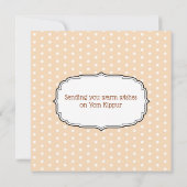 Blessed Yom Kippur Flat Kaart (Achterkant)