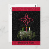 Blessed Yule Briefkaart (Voorkant / Achterkant)