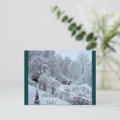 Blessed Yule Briefkaart (Staand voorkant)
