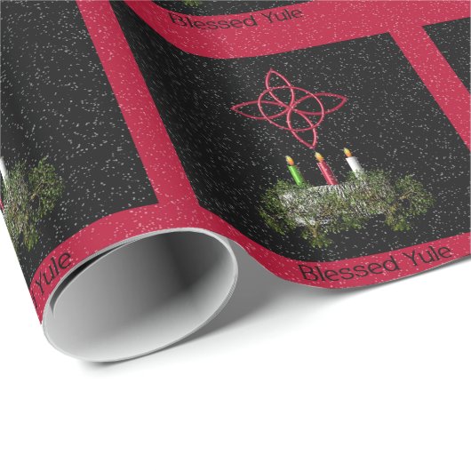 Blessed Yule Cadeaupapier (Rol Hoek)