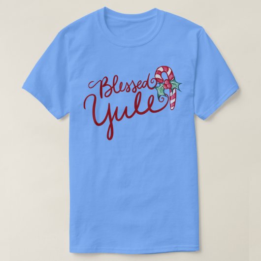 Blessed Yule Candy Cane T-Shirt54 T-shirt (Design voorkant)