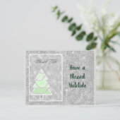 Blessed Yule Feestdagenkaart (Staand voorkant)