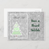 Blessed Yule Feestdagenkaart (Voorkant / Achterkant)