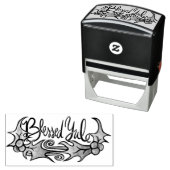 Blessed Yule Rubber Stamp Zelfinktende Stempel (In situ)