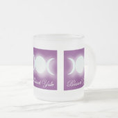 Blessed Yule (Triple Moon Goddess) Matglas Koffiemok (Voorkant rechts)