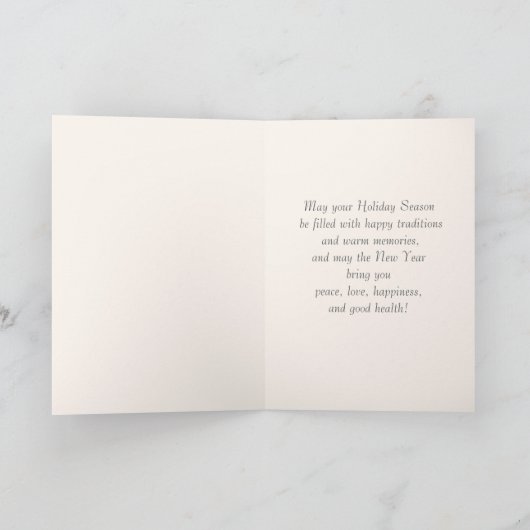 Blessed Yule. Vintage KerstAngel Feestdagen Kaart (Binnen)