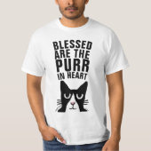 BLESSED ZIJN DE SPINNENDE IN HART, CAT Funny T-shi T-shirt (Voorkant)