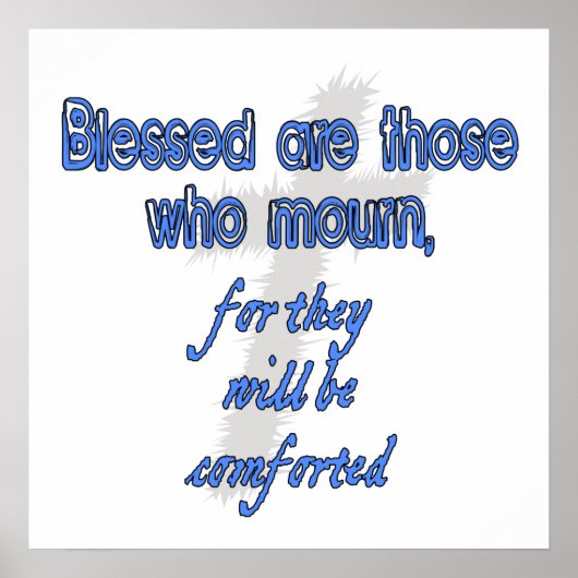 Blessed zijn degenen die rouwen poster (Voorkant)