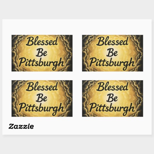 BlessedBePittsburgh Rechthoekige Sticker (Vel)