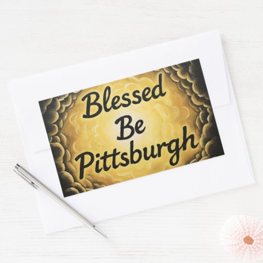 BlessedBePittsburgh Rechthoekige Sticker (Envelop)