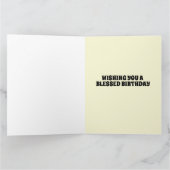 BLESSEN BIRTHDAY CUTE CAT KITTEN ART Wenskaart Kaart (Binnen)