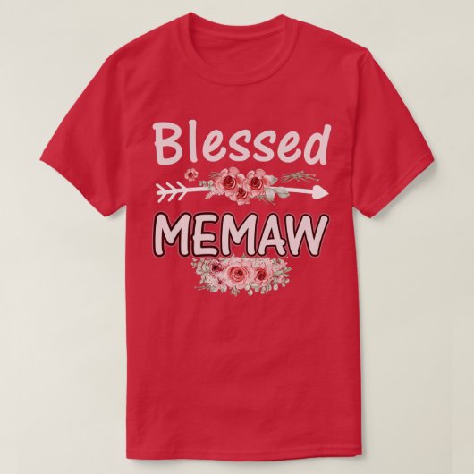 Blessenaar Mam Life Cute Floral Flower Mothers T-shirt (Design voorkant)
