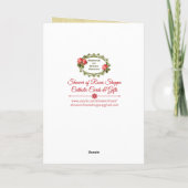 Blessenaar Mary met Rosary en Child Jesus DANK U Bedankkaart (Achterkant)