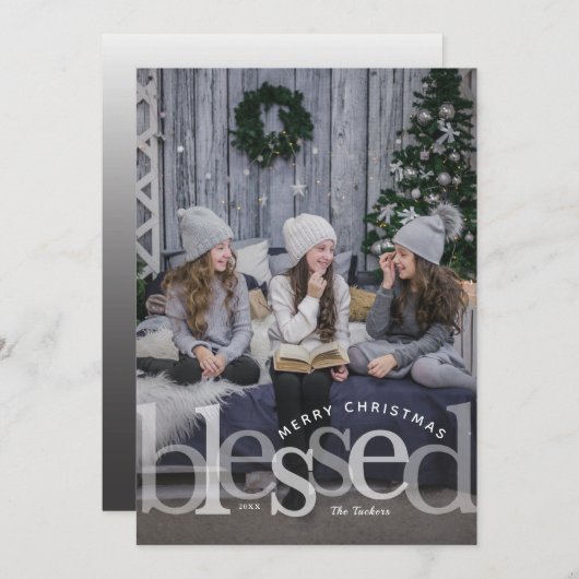 Blessenaar met kerstkaart (Voorkant / Achterkant)