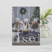 Blessenaar met kerstkaart (Staand voorkant)