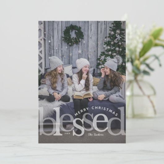 Blessenaar met kerstkaart (Staand voorkant)