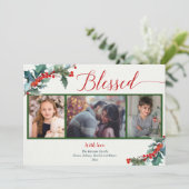 Blessenaar met waterverf is bessen 3 fotokaart (Staand voorkant)