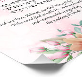 Blessenaar voor Handwas Engels en Hebreeuws Foto Afdruk (Hoek)