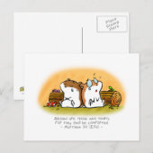 Blessenaars zijn degenen die Briefkaart rouwen (Voorkant / Achterkant)