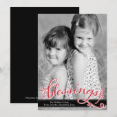 Blessenaarten Feestdagenkaart (Voorkant / Achterkant)