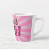 Blessenroze mam Floral Modern Latte Mok (Rechts)