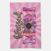 Blessenroze mam Floral Modern Theedoek (Verticaal)