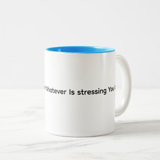 Blessing And Motivation Mug Tweekleurige Koffiemok (Voorkant rechts)