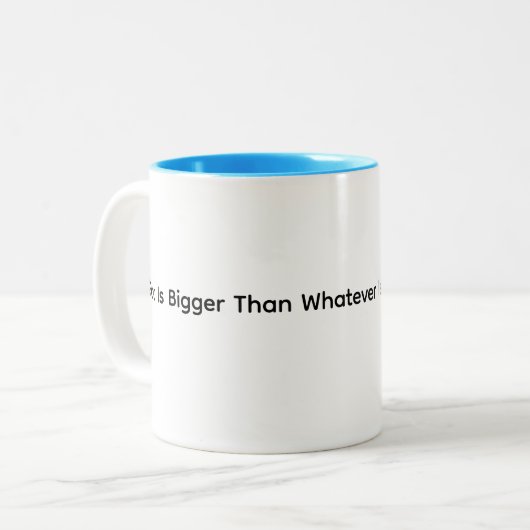 Blessing And Motivation Mug Tweekleurige Koffiemok (Voorkant links)