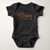 Blessing Baby | Christian Newborn Family Matching Romper (Voorkant)