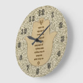 Blessing for the Home in Hebrew Clock Grote Klok (Hoek)