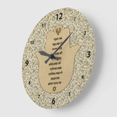 Blessing for the Home in Hebrew Clock Grote Klok (Hoek)