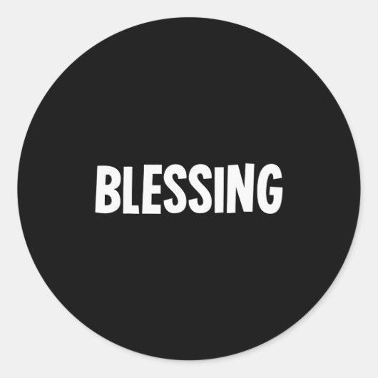 Blessing In Disguise Funny Halloween Costume Idea  Ronde Sticker (Voorkant)