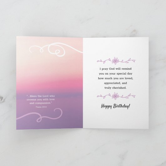 Blessing May the God of Hope vult je met Joy Kaart (Binnen)