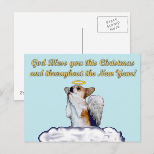 Blessing Prayer Dott Angel Briefkaart (Voorkant / Achterkant)