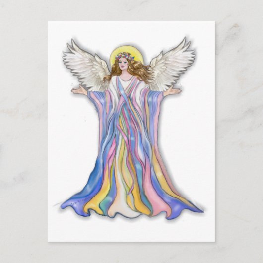 Blessing van de beschermengel briefkaart (Voorkant)