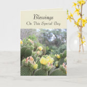 Blessings Adult Baptism Kaart (Gele Bloem)