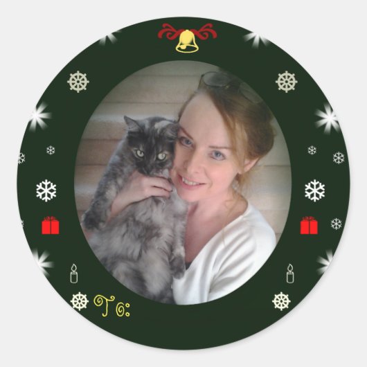 Blessings and Peace "To"-Sticker van RoseWrites Ronde Sticker (Voorkant)