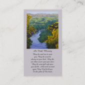 Blessings and Prayers Memorial Card Visitekaartje (Voorkant)