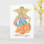 Blessings Angel Card Kaart (Gele Bloem)