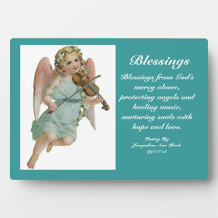 Blessings Angel Poetry Plaque Fotoplaat