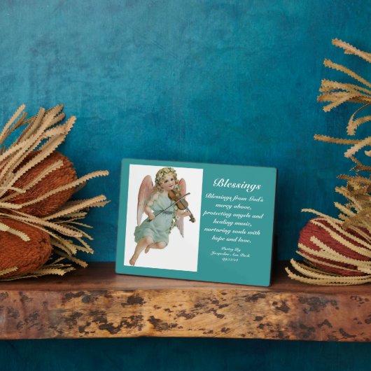 Blessings Angel Poetry Plaque Fotoplaat (Zijkant)