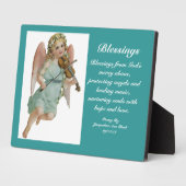 Blessings Angel Poetry Plaque Fotoplaat (Zijkant)