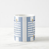 Blessings Blue & White Stripe Mug Koffiemok (Center)