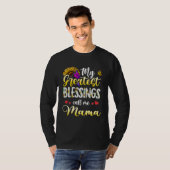 Blessings Call Me Mama Butterfly Heart and Themed  T-shirt (Voorkant volledig)