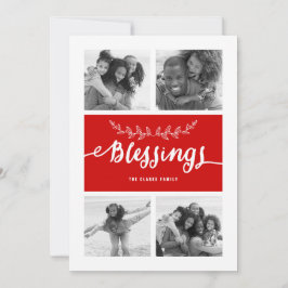 Blessings Collage | Holiday Photo Card Feestdagenkaart