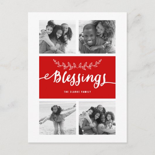 Blessings Collage | Vakantiefoto Briefkaart (Voorkant)